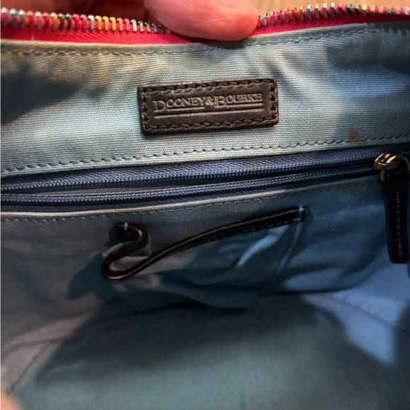 Dooney & Bourke Retro Crayon Doodle Rainbow Zipper Bag- EUC - Picture 8 of 12